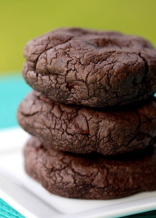 Double dark chocolate chocolate chip cookies. SO good.