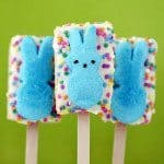 rice krispy treat peeps pops