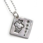 Sentimental Silver Cupacke Cutie Necklace Sentimental Silver Cupacke Cutie Necklace