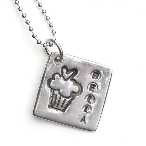 Sentimental Silver Cupacke Cutie Necklace