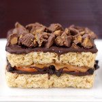 chocolate pretzel peanut butter cup krispy treats chocolate pretzel peanut butter cup krispy treats