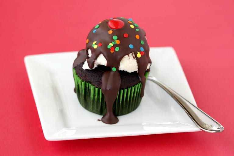 cupcake ice cream sundae cupcake ice cream sundae