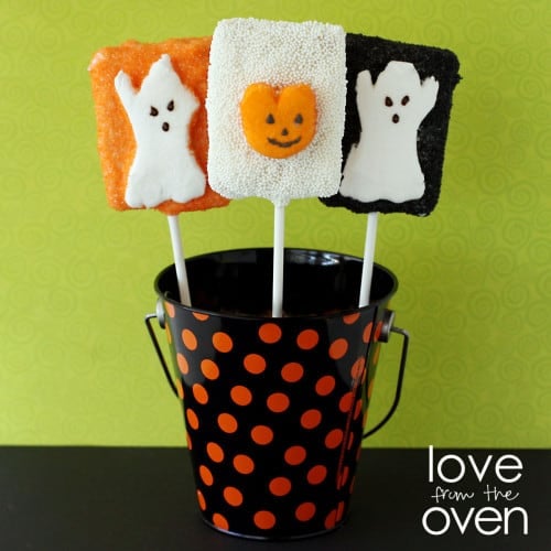LFTO crispy treat peeps pops for halloween