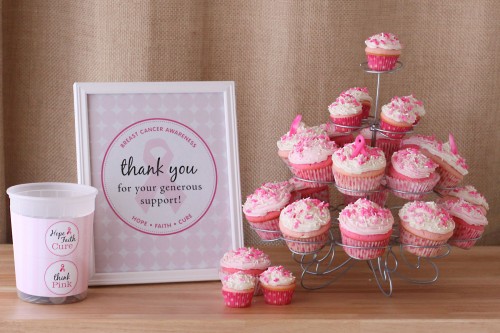 breast cancer fundraiser cupcakes