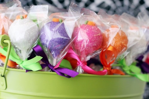colorful cake pops