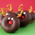 chocolate reindeer donuts