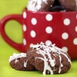 double chocoalte candy cane bark cookies