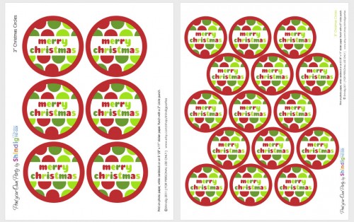 shindig parties to go free christmas tag printable