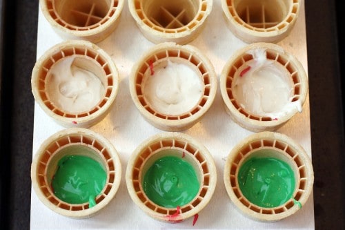 christmas cupcake cones