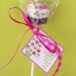 modern christmas cupcake pop
