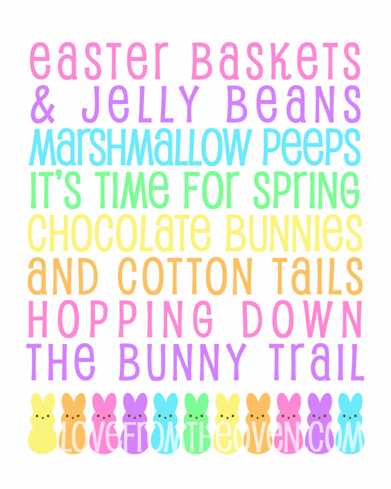 Easter PEEPS Subway Art from Love From The Oven Easter PEEPS Subway Art from Love From The Oven