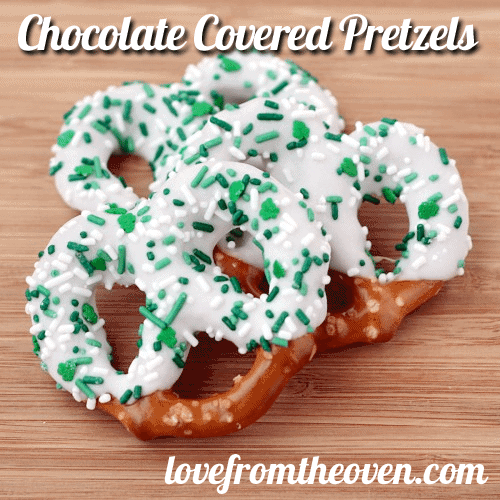 Chocoalte Covered Pretzels by Love From The Oven