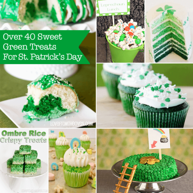 Christy's 40 Sweet Green Treats For St. Patrick's Day pic collage
