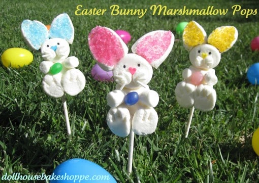 Easter Bunny Marshmallow Pops