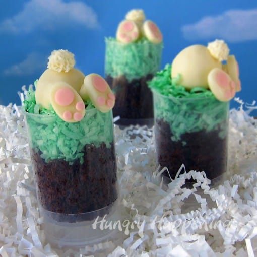 Easter push pop, push up pops, down the bunny hole, modeling chocolate, fondant, cake