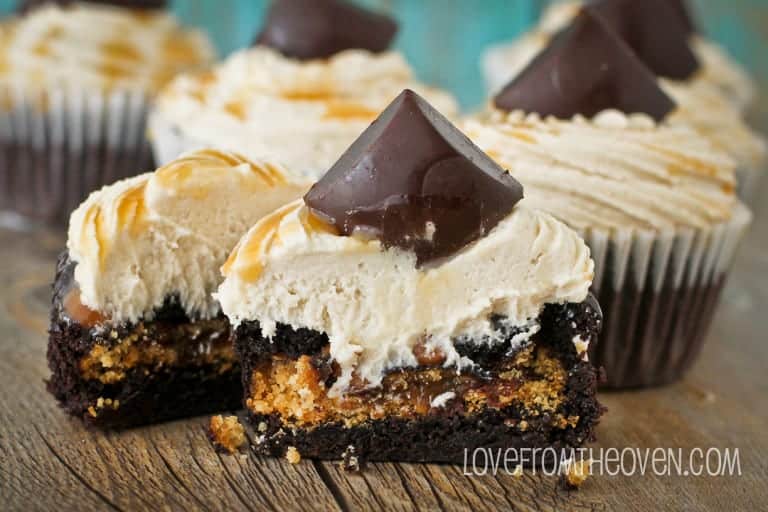 Brownie Cupcakes With Cookie Dough Frosting By Love From The Oven-2-14