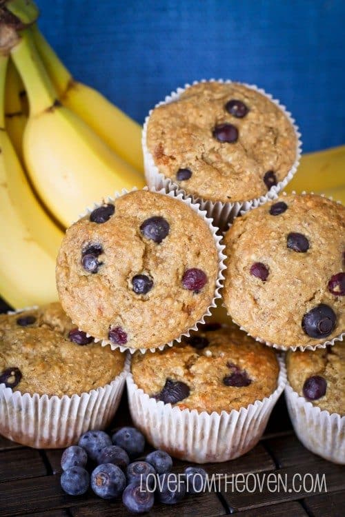 Blueberry Banana Muffins