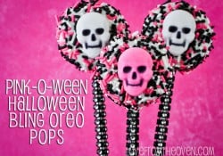 Pink O Ween Halloween Bling Pops by Love From The Oven