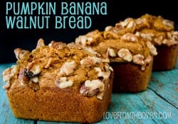 Pumpkin Banana Walnut Bread by Love From The Oven