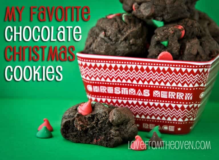 My Favorite Chocolate Chocolate Christmas Cookies