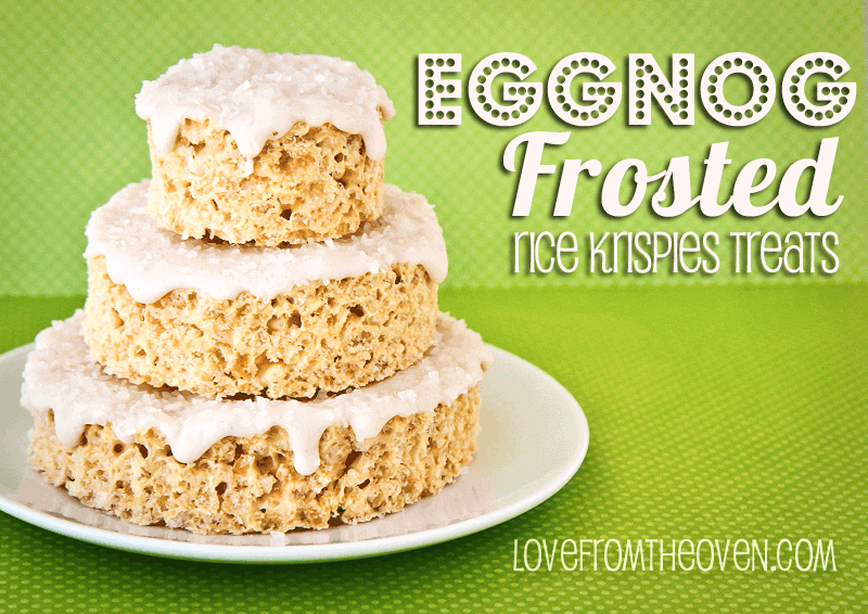 Egg Nog Rice Krispies Treats