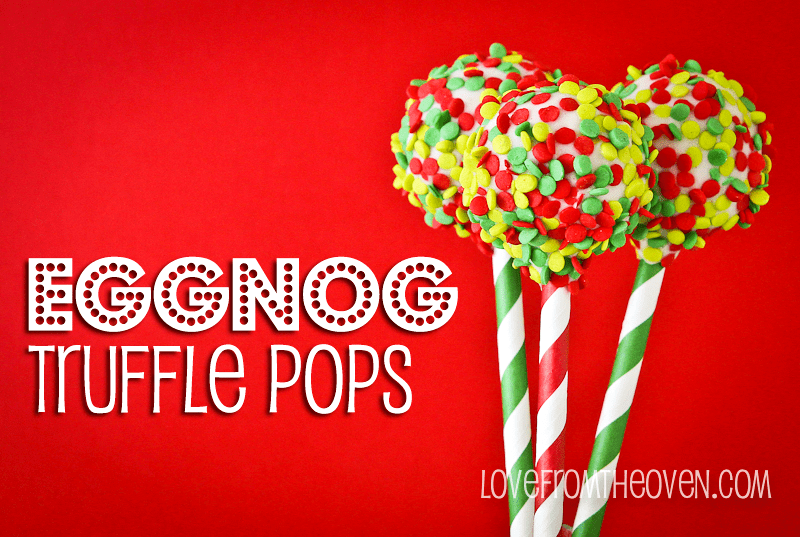 Eggnog Truffle Pops