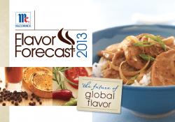 McCormick Flavor Forecast 2013