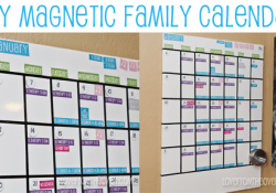 DIY Magnetic Family Calendar at Love From The Oven With Free Printables DIY Magnetic Family Calendar at Love From The Oven With Free Printables