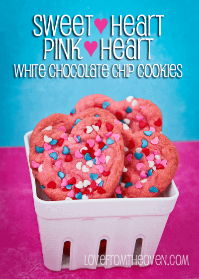 Sweet Heart Pink Heart Cookies by Love From The Ove