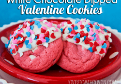 Valentine Cookies Dipped in White Chocolate by Love From The Oven Valentine Cookies Dipped in White Chocolate by Love From The Oven