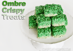 Ombre Crispy Treats by Love From The Oven