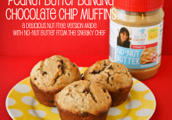 Peanut Butter (or No-Nut Butter) Banana Chocolate Chip Muffins by Love From The Oven Peanut Butter (or No-Nut Butter) Banana Chocolate Chip Muffins by Love From The Oven