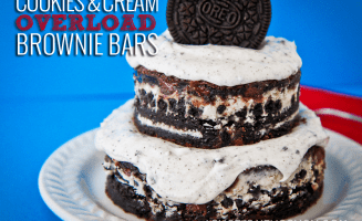Cookies And Cream Overload Brownie Bars at Love From The Oven
