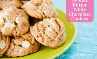 Peanut Butter White Chocolate Chunk Cookies at Love From The Oven