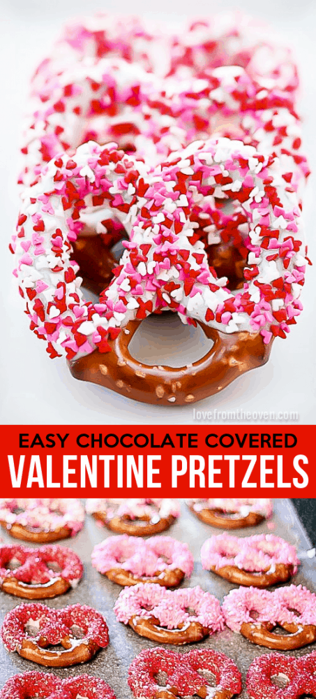 Super easy chocolate covered pretzels. Such a great step by step guide, totally making these for Valentine's Day.
