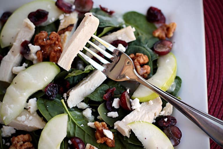 Apple Cranberry Chicken Salad Recipe • Love From The Oven