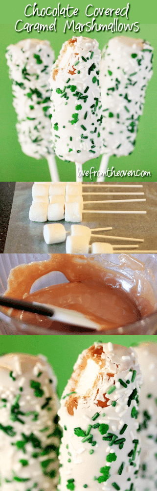 Chocolate Covered Caramel Marshmallows