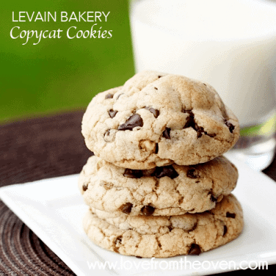 Levain Bakery Copycat Cookies on a white plate
