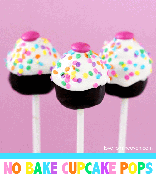 Easy No Bake Cupcake Pops