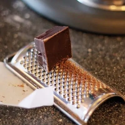 chocolate being grated