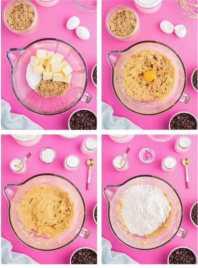 step by step photos showing how to make cookies