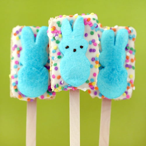 Rice Krispie Peep Pops