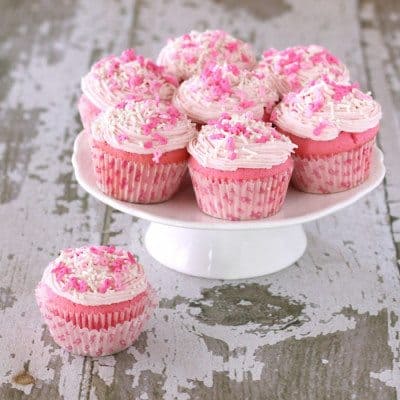 Pink Velvet Cupcakes