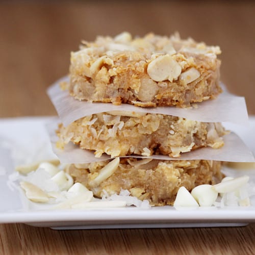 white chocolate seven layer bars