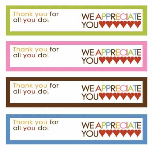 thank you printable tags