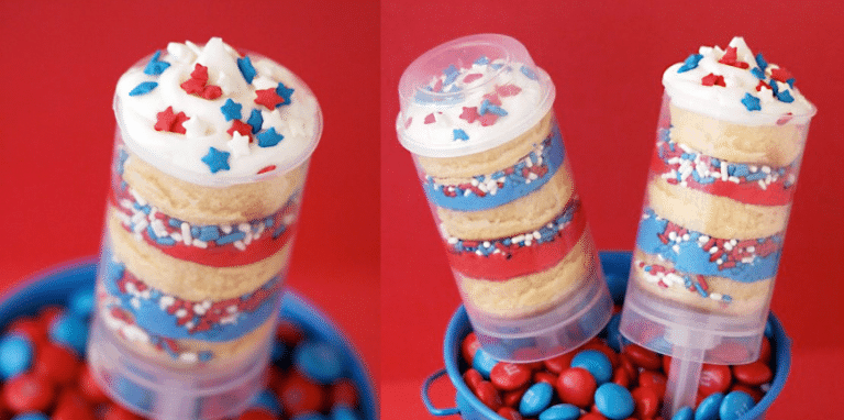 Red White And Blue Push Pops