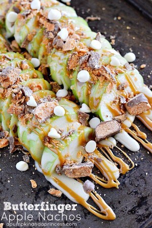 Butterfinger Apple Nachos