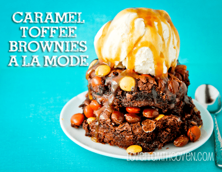 Caramel Toffee Brownies