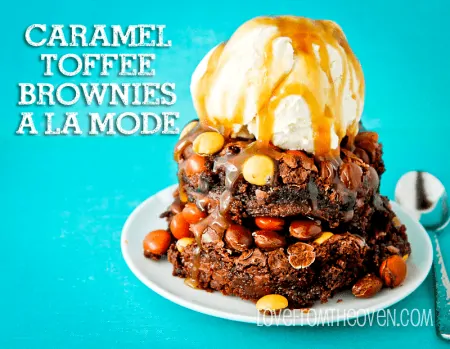 Caramel Toffee Brownies