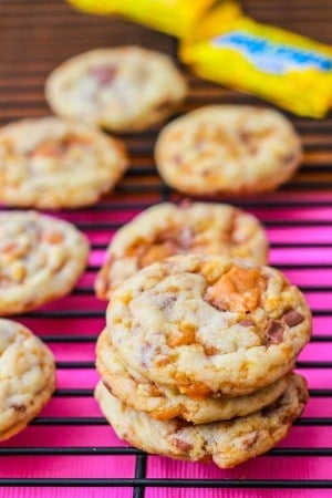 Chewy Butterfinger Cookies 